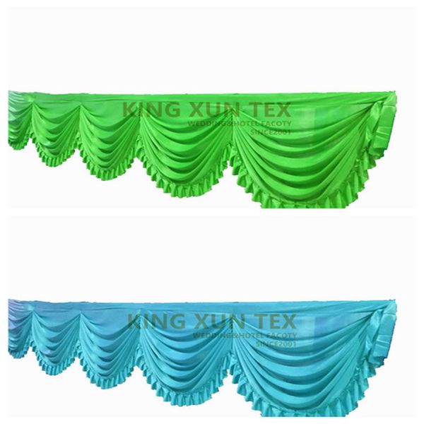 

ice silk swag drape valance fir for backdrop curtain wedding stage background decoration