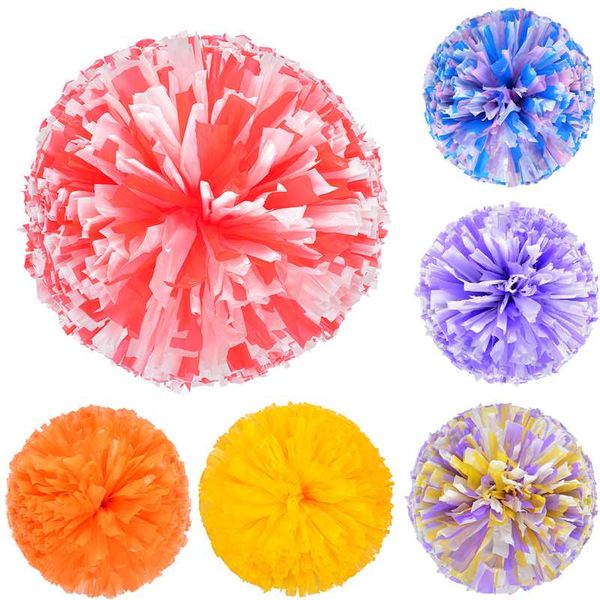 

cheerleading 1 piece colorfast cheerleader pom poms pompoms cheer majorettes hand flower aerobics balls sports