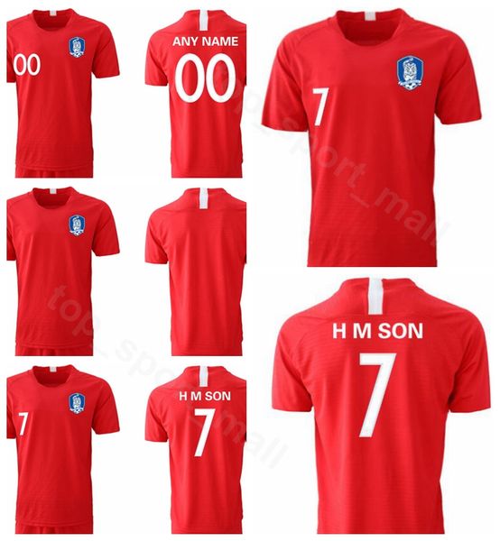 

South korea jer ey 2019 2020 men occer 7 h m on 22 yhgo 2 ylee 19 hm on home red football hirt kit uniform