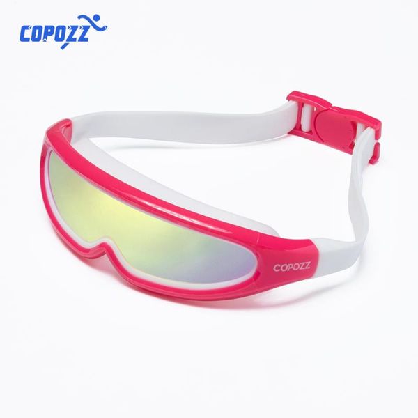 

copozz professional swimming goggles for children kids uv anti-fog waterproof adjustable swim glasses pool swim eyewear