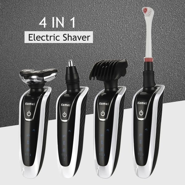 

4 in 1 washable electric shaver men's personal care tools cordless nose and sideburns trimmer professional electric razor 42