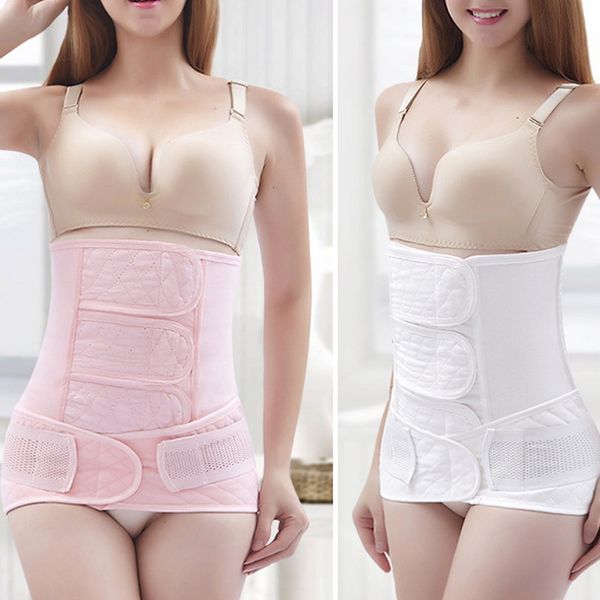 

cysincos pregnancy support corset prenatal care maternity postpartum belt bandage slim corset women waist trainer body shaper, White