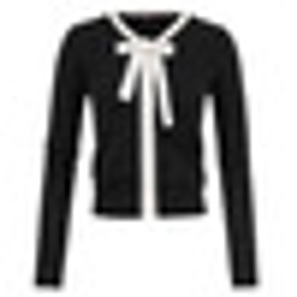 

formal business autumn outwear womens cardigan ladies long sleeve stretch casual office party knitted bow-knot, Black;brown