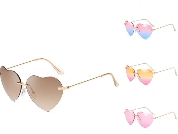 

imixlot myopia clip on heart-shaped sunglasee rimless clip glasses polarized lenses uv400 suitable optical glass filp on frame #92264, White;black