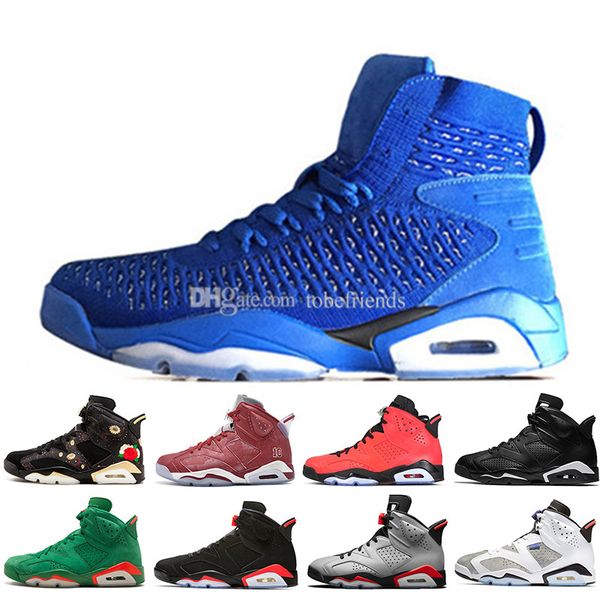 

in stock 2019 bred vi 6 6s mens basketball shoes infrared 23 3m reflective tinker slam dunk unc cny wheat men sport sneaker designer trainer