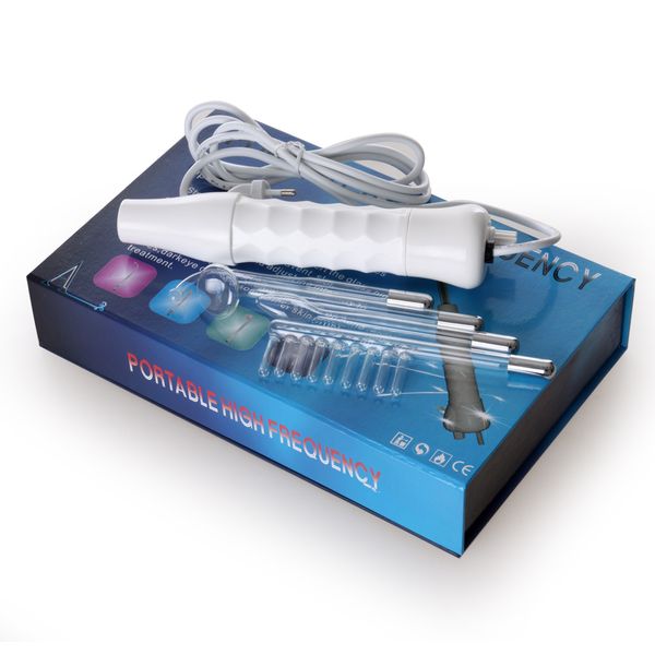 

home use face care darsonval electrode high frequency wand machine portable skin rejuvenation acne removal anti hair loss with 4 glass tubes