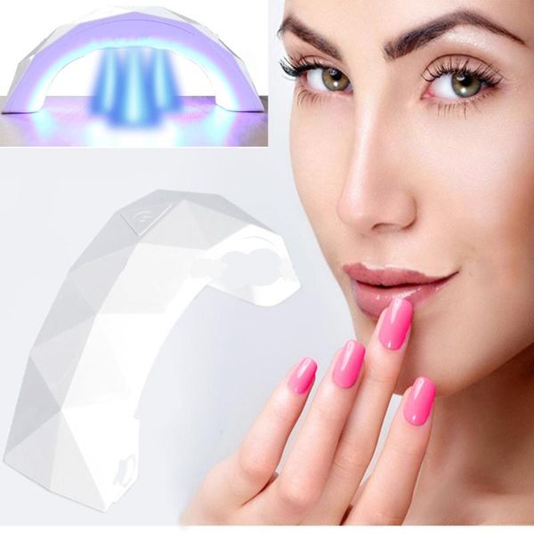 

9w uv lamp gel nail dryer led white light for nail machine light dryer manicure gel with timer art equipments