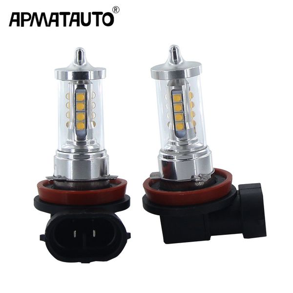

2x h8 h11 led bulb 9006 hb4 9005 hb3 h16(jp) car fog lights 12v for 16 sharp chips daytime running lamp drl auto led light white