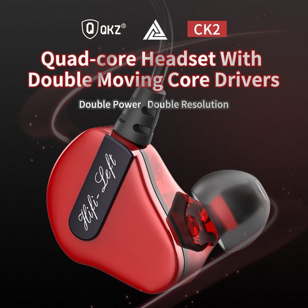 

wire headphones in-ear earphones hifi hanging ears quad-core double moving ring headphones subwoofer universal wire headset 2pcs delivery