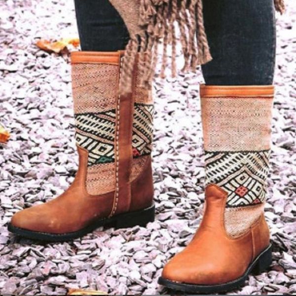 

autumn winter shoes women punk boots pu leather vintage riding boots platform low heels ladies big size botas mujer, Black