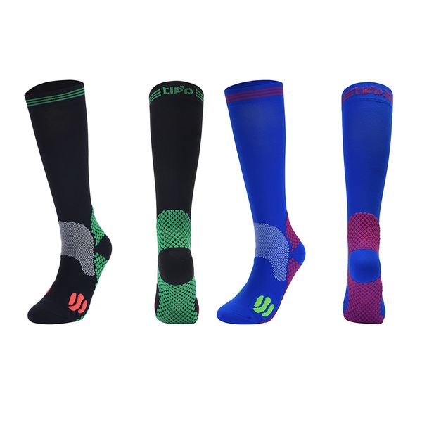

подогреть compression socks anti-slip knee high носок чулок для мужчин женщины открытый туризм отдых на природе лыжах езда коньках, Black