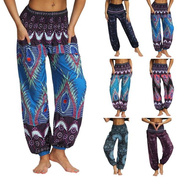 

fashion men women casual spring and summer polyester loose hippy sport trousers baggy boho aladdin pants trousers h4, Black;white