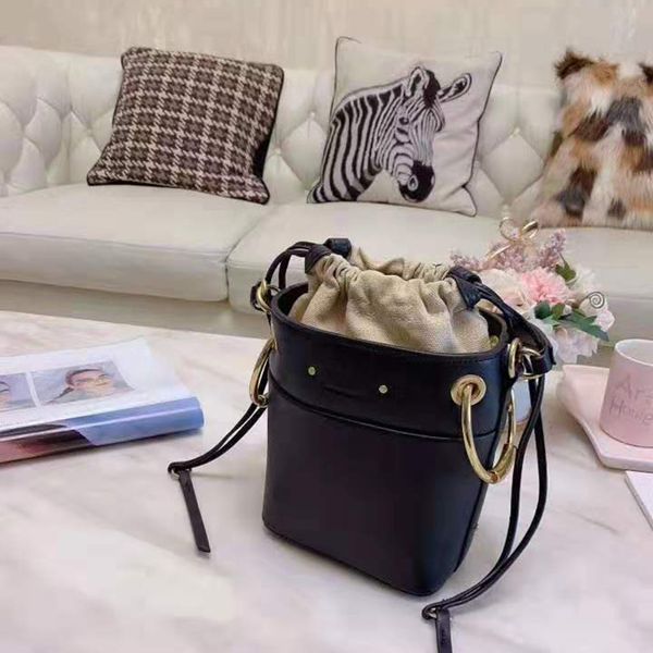 

pink sugao bucket bags brand designer shoulder bag drawstring handbag luxury genuine leather tote bags women purse new fashion