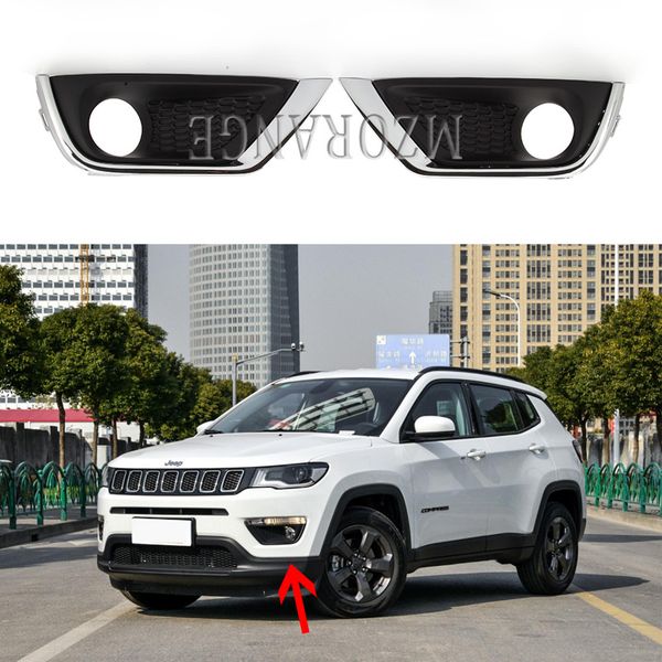 

for compass 2016 2017 2018 fog lights covers headlights frame fog light lamps cover headlight foglight frame