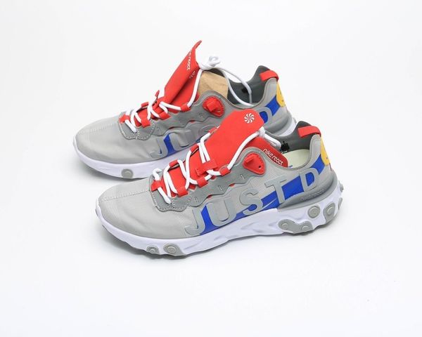 

2020 latest leement 55 / coustom neon men's smiling sports running shoes men's casual driving running shoes, Black;red