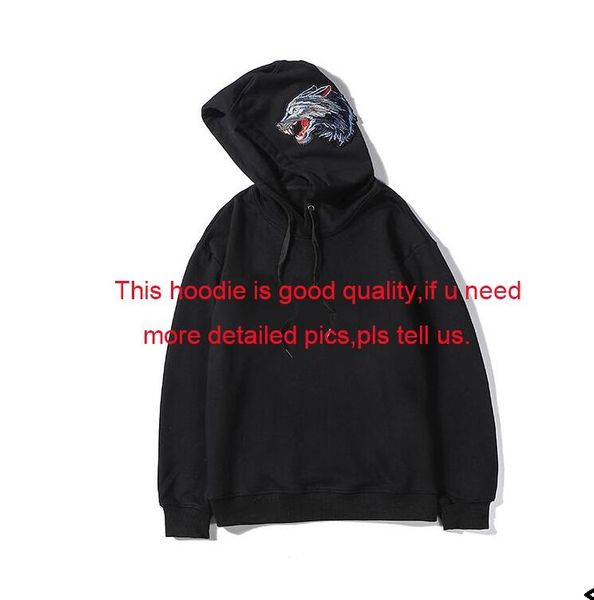 

new arrival mens designer hoodies autumn brand hoodies for men sweatshirt with letters patterns luxury mens clothings 2 colors m-2xl, Black