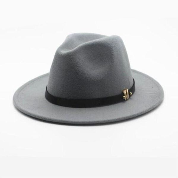 

11 цвет новая мода шерсти женщин black hat fedora для laday шерстяной широкий брим джаз церковь cap урожай панама вс top hat zagxk, White