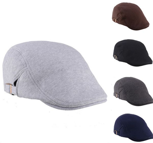 

2019 new golf autumn winter driving men women beret duckbill baseball cap sunshade leisure adjustable hat casual cabbie newsboy, Blue;gray