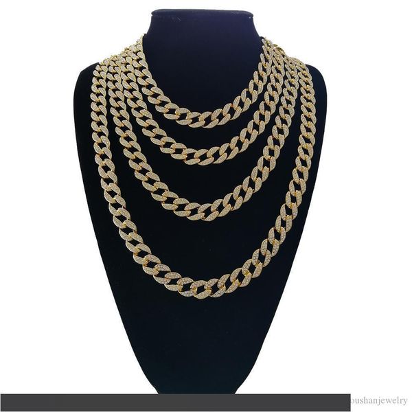 

16inch 18inch 20inch 24inch 30inch hip hop iced out cuban chain cuban link chain necklace bling bling jewelry n409, Silver
