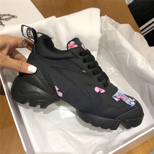 

New ca ual d connect neaker jade kaleidior copic nude printed neoprene walking hoe women training neaker pari de igner neaker hoe