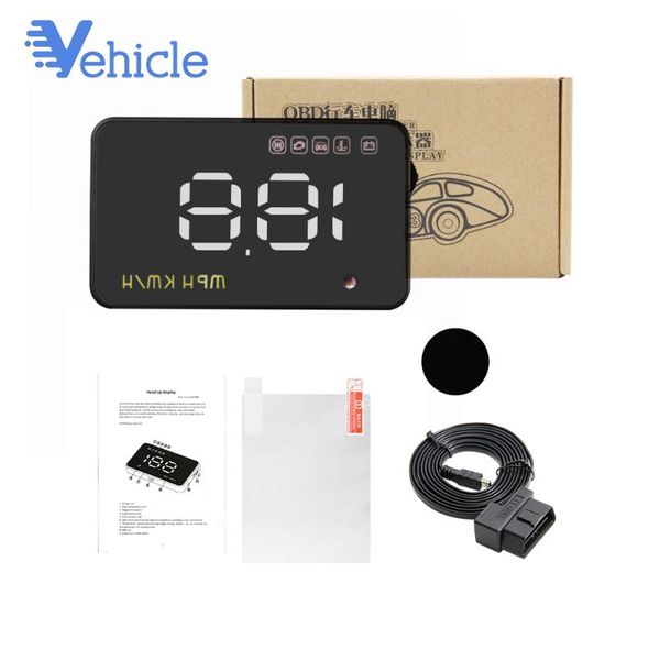 

windshield projector driving safety car hud a1000 obd2 overspeed warning intelligent alarm system car-stylinghead up display
