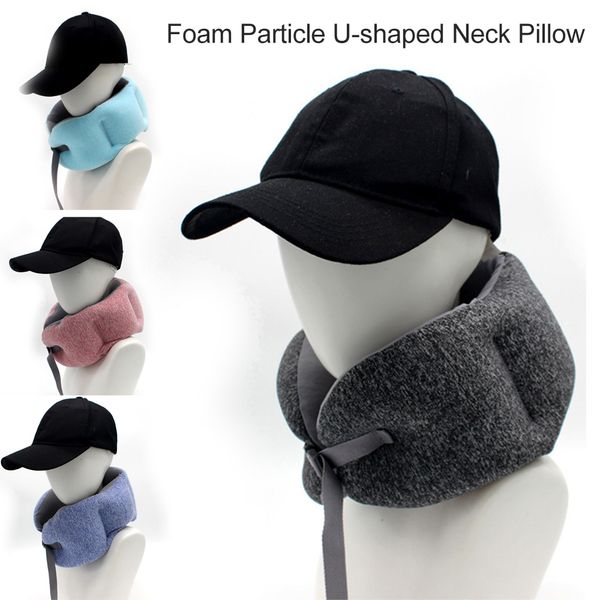 

jinserta foam particle u-shaped neck pillow head support travel pillow for home office chairs car flight headrest