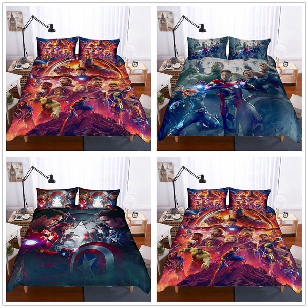 3d Avengers Infinity War Kids Bedding Set Duvet Cover Pillowcase