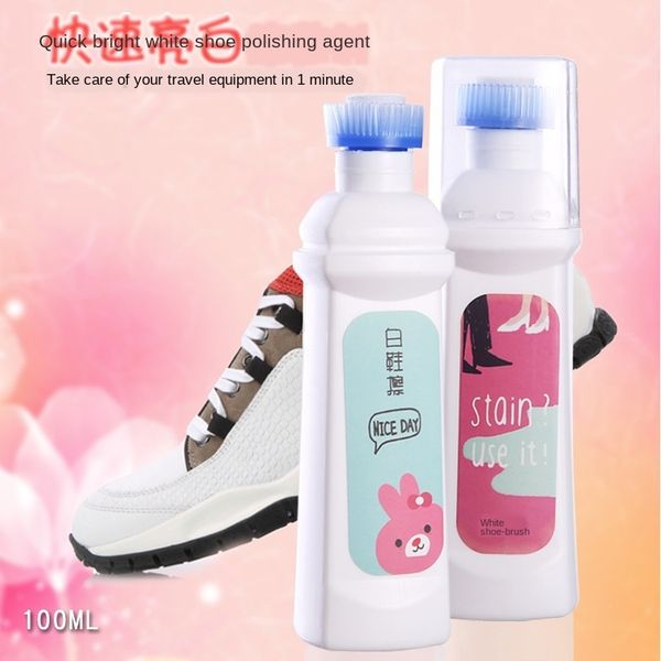 

new white shoes artifact brush clean one wipe white shoes cleaning agent brightener decontamination bright white go yellow edge shoe agent