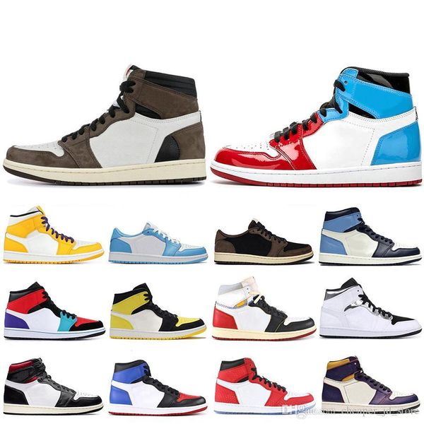 

new arrival 1s fearless travis scotts basketball shoes men 1s 3 shattered backboard shadow multicolor sneakers size us 5.5- 12