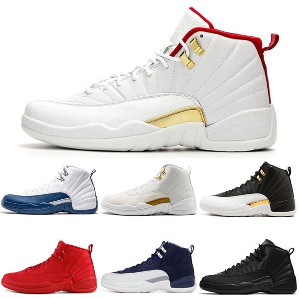 

2020 12 12s Men Basketball Shoes FIBA Game Royal Reverse Taxi Dark Grey Playoffs DOERNBECHER Mens Trainers Sports Sneakers 7-13