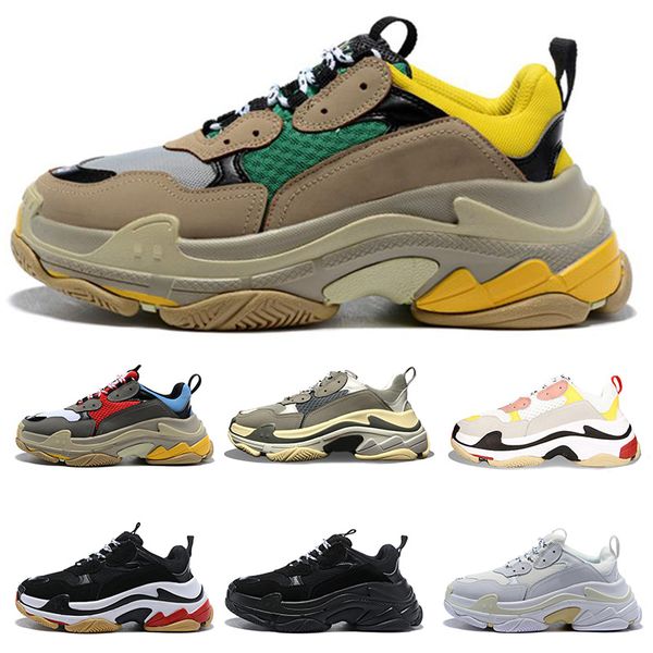 

yellow green 2019 release sale triple s triple black designer shoes low platform designer shoes low platform sneakers 36-45