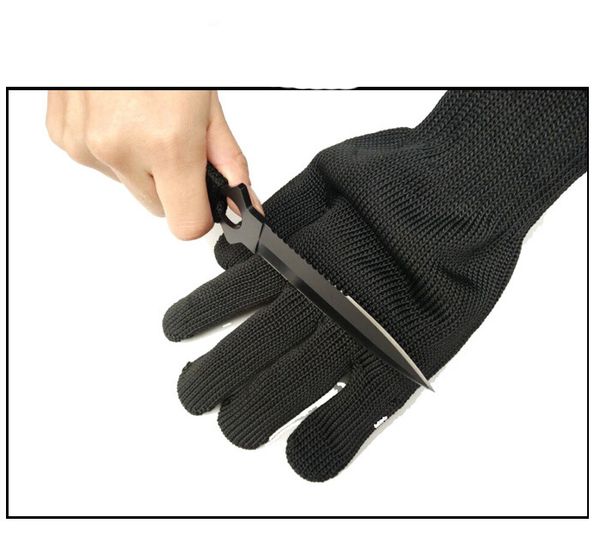 

fashion-cut-proof self-defense gloves 5 grade steel wire reinforced multi-purpose self-defense protective tactical gloves, Blue;gray
