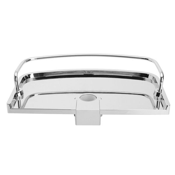 

bathroom pole shelf shower storage caddy rack organiser tray holder, dia 24mm bathroom storage organization