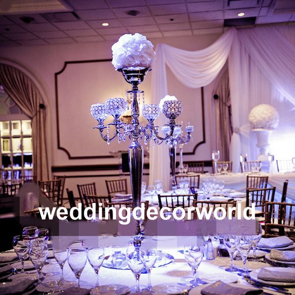 Acrylic Crystal Flower Vases Wedding Party Road Lead Wedding Table