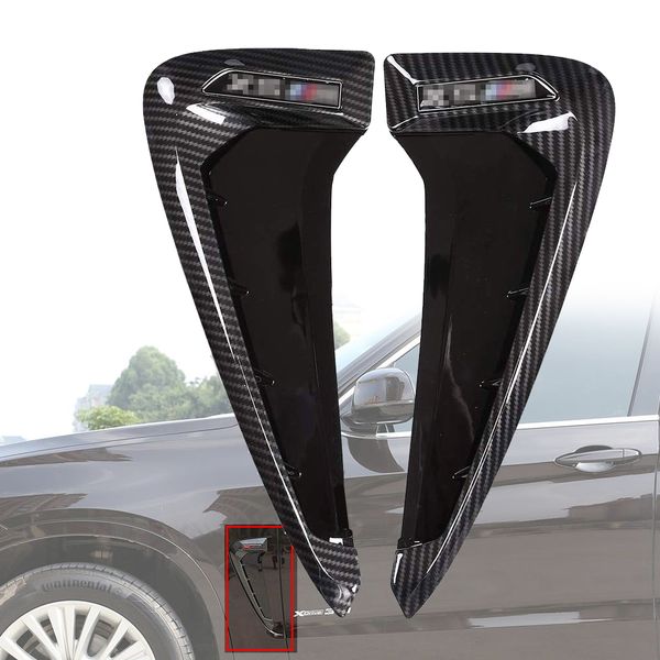 

car side fender air vent decal decoration sticker cover trim for bmw x5 f15 x5m f85 2014-2018 auto styling