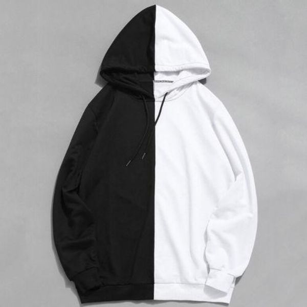 

привести новых людей в hoodie gym бодибилдингу хлопка с длинным рукавом с капюшоном свободную рубашку перемычка фуфаек, Black