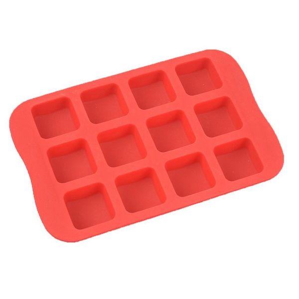 

square shape silicone ice cube mold diy cake jelly chocolate whisky tray
