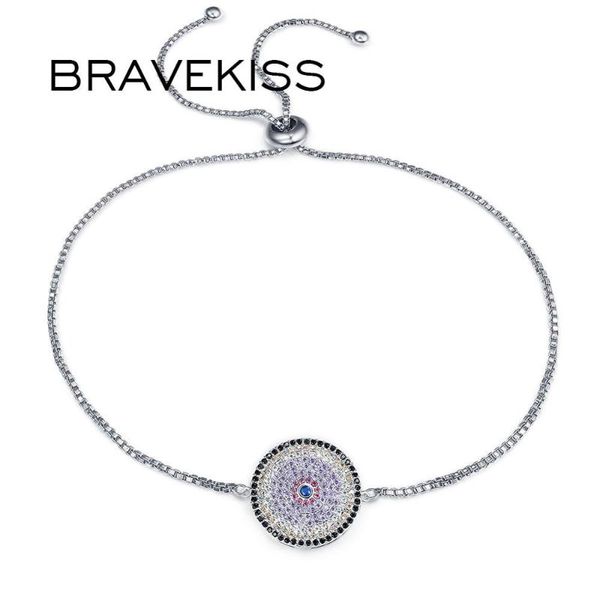 

bravekiss charm wedding jewelry colorful austria rhinestone bracelets for women white gold pulseira christmas gift bub0103c
