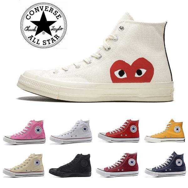 

2020 cla ic cdg conver e 13 chuck 13 taylor hoe kateboard men women high cut black white orange red kate port neaker 35 44, White;red