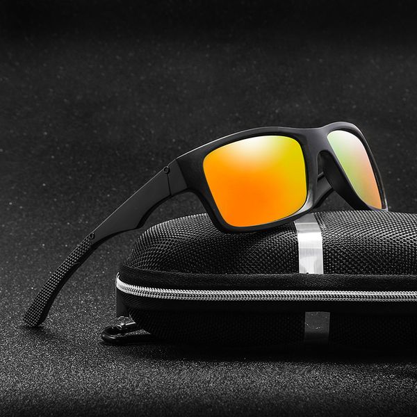 

night vision men polaroid driving sunglasses men polarized uv400 fashion square vintage glasses uv400 gafas, White;black