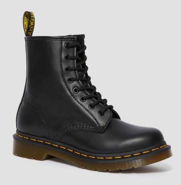 

мода марка дизайнер 1460 smooth martins boots полная кожа работы обуви черный белый вишневый красный зеленый синий для женщин человек ес 35, Black