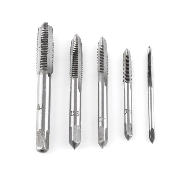 Freeshipping 5 pçs / set * 10 Parafusos Torneiras Tool Set Rolamento de Rosca de Aço Ferramenta de Rosca M3 M4 M5 M6 M8 Flauta Reta Parafuso Torneiras Ferramentas de Reparo