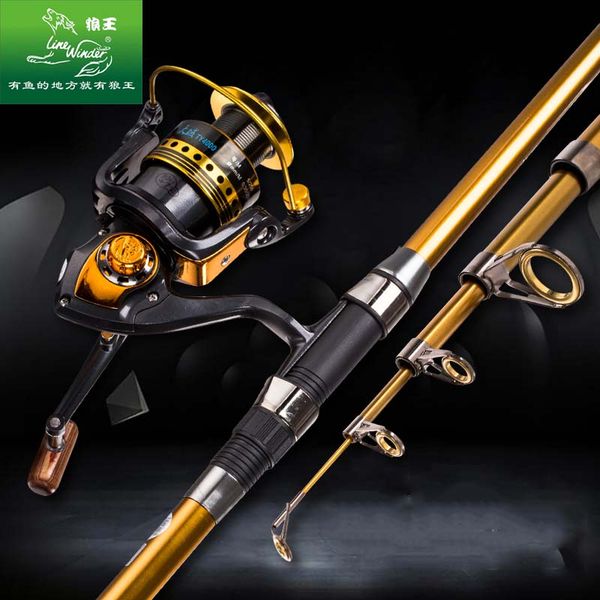 

wolf king sea pole set brothers 2.4/2.7/3.0/3.6 m sea pole long throw rod throwing rod fishing gear