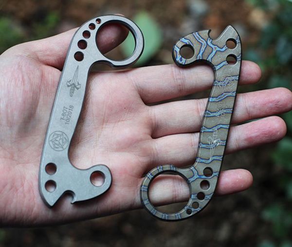 

limite bottle opener mountain climbing tool knuckle duster self-defense equipment titanium alloy boxing clutch knuckle self defense tool