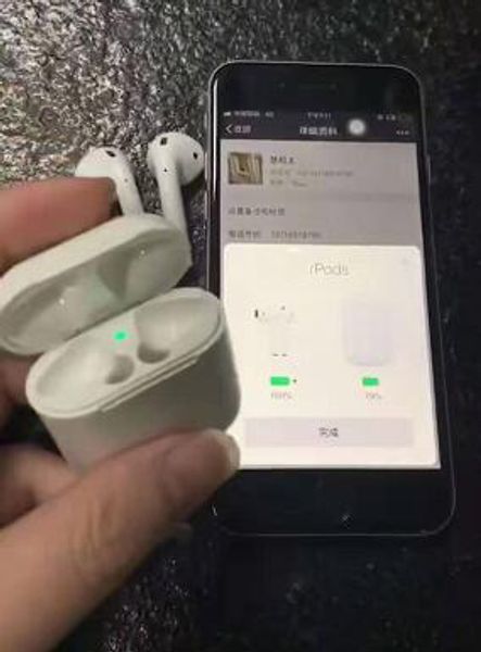 

С W1 Chip TWS I12 Bluetooth Наушники Сенсорный Выключатель Мини Беспроводные Микрофонные Наушники Подключитесь к iCloud С Запечатанной Розничной Коробке