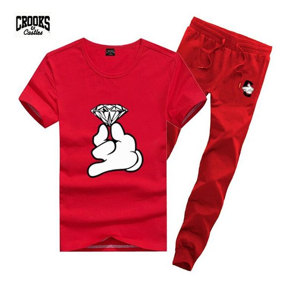 

d5587 s-5xl new men leisure t-shirt and long pants suit o-neck elastic waist tracksuits, Gray