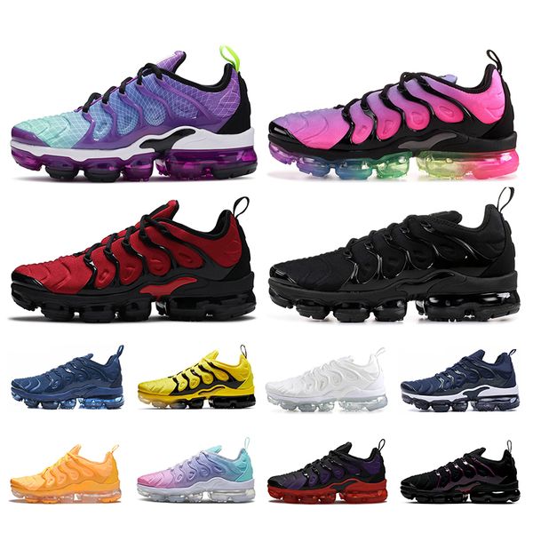 

tn plus running shoes for men women ice blue grape triple black white lava glow sports sneakers mens trainers