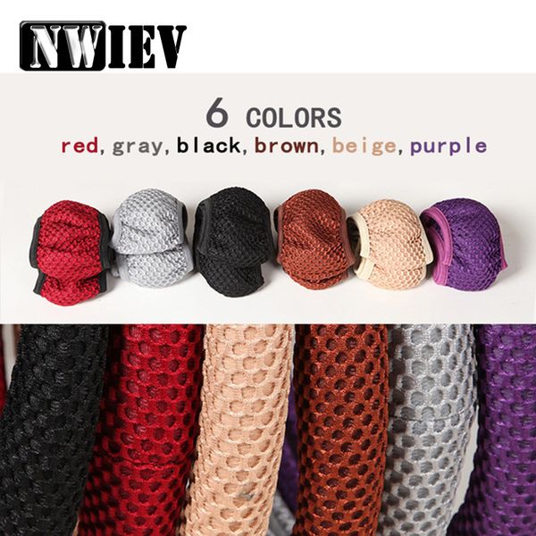 

nwiev car steering wheel cover breathability sandwich fabric skidproof for cruze lada granta vesta