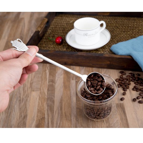 

stainless steel ground coffee scoop kitchen milk powder measuring spoon