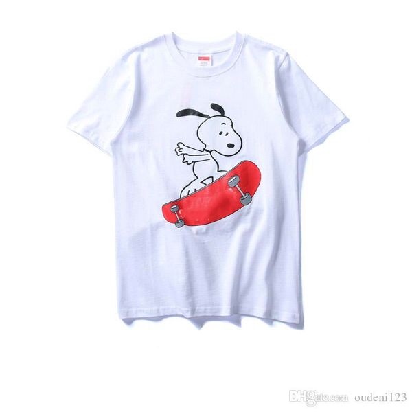 

19ss мужской дизайнер футболки верховного ши lubi скейтборд печати с коротким рукавом футболки летние дышащая бренда тройник случайные женщи, White;black